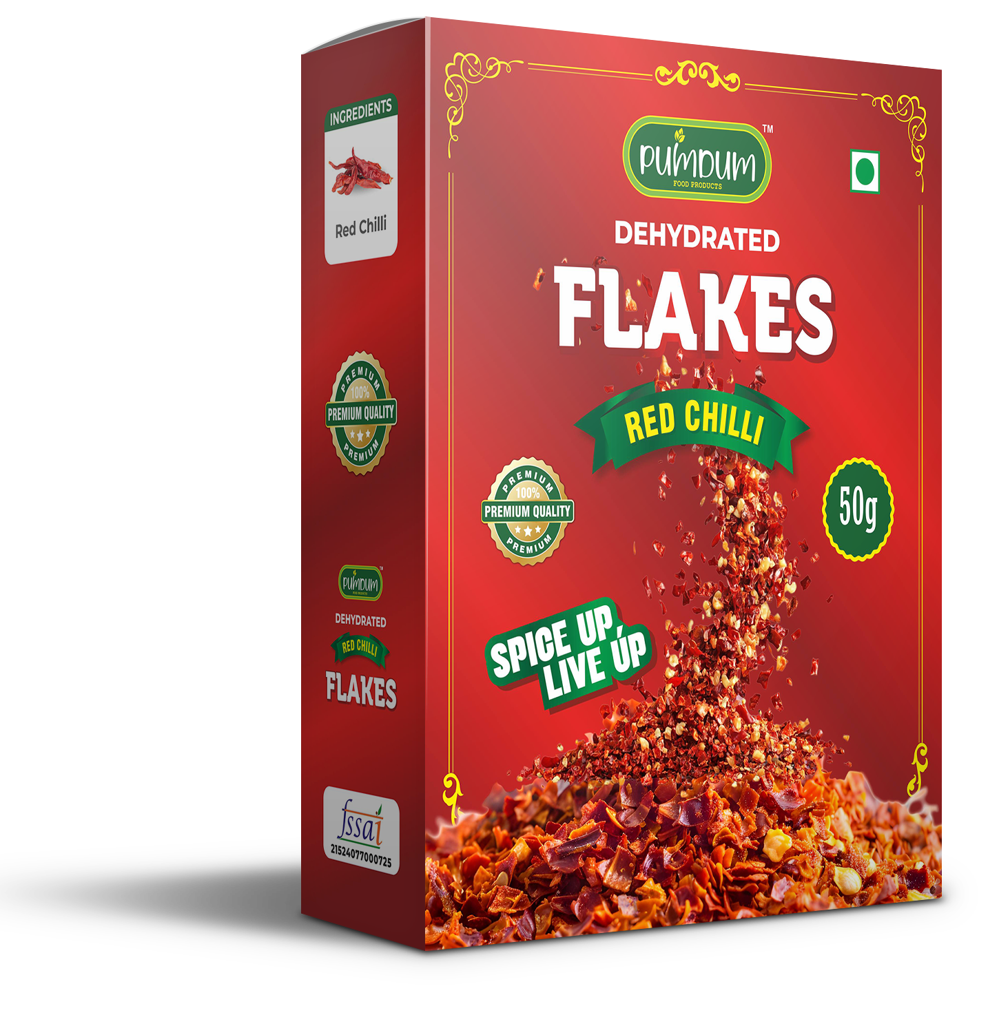 RED CHILLI FLAKES Box-50g